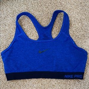 NWOT Blue Nike Pro Sports Bra
